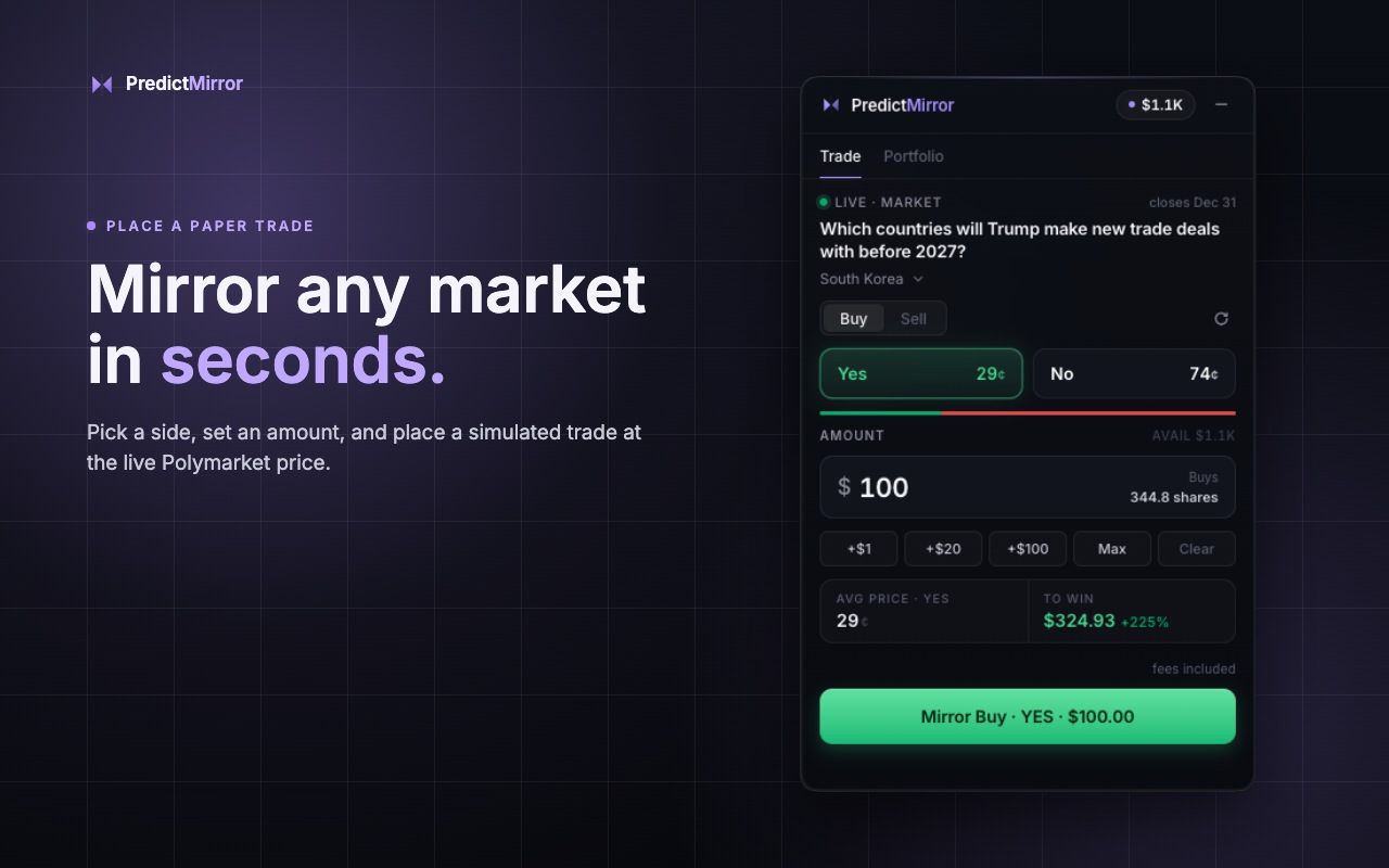 PredictMirror screenshot 1