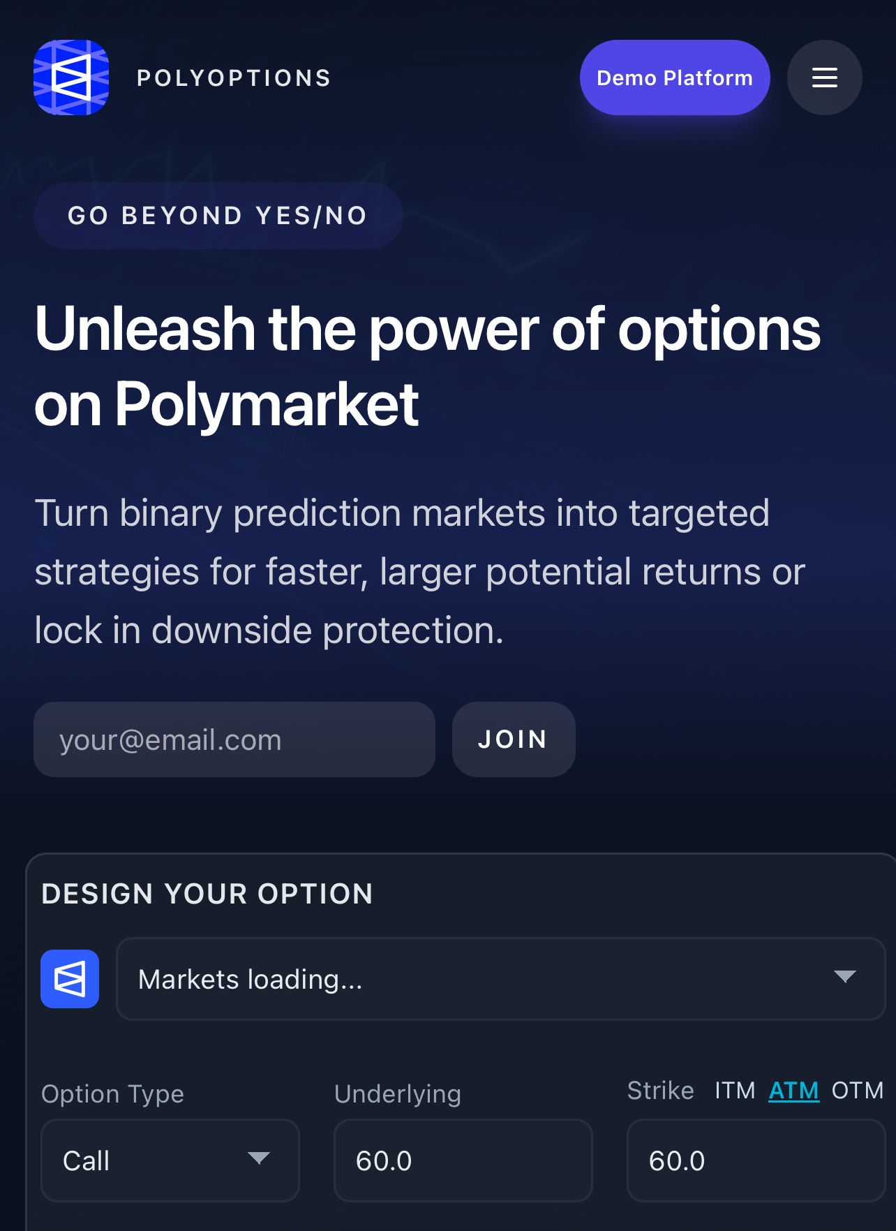 PolyOptions screenshot 1