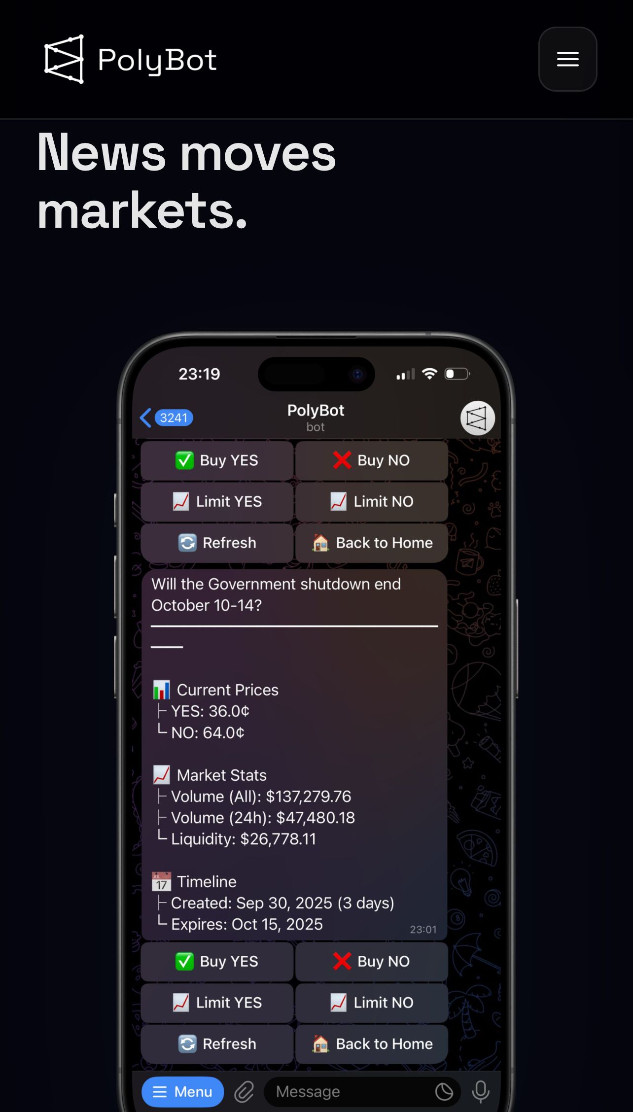 Polybot screenshot 1